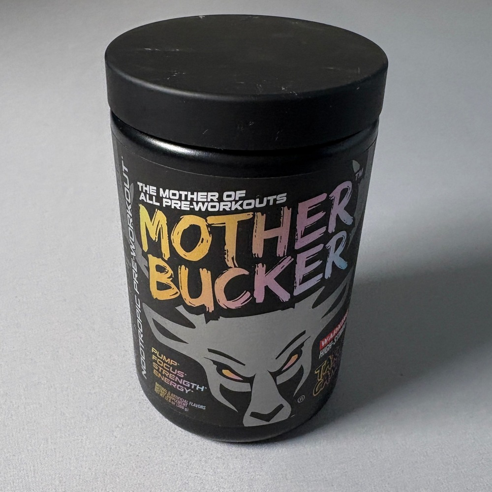 Bucked Up Mother Bucker Pre-Workout Tart Candy 20 Servings 13.6oz Exp 11/2026